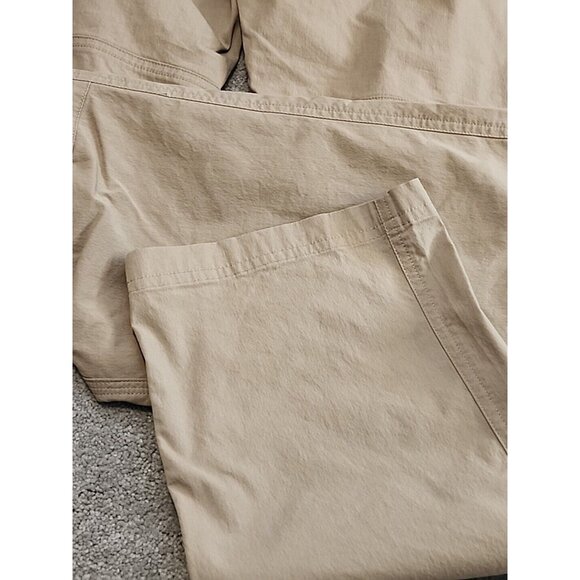 Ascend Nylon Hiking Chino Pants Mens 34X32 Beige Tan Stretch Comfort Zip Pocket - Picture 13 of 14